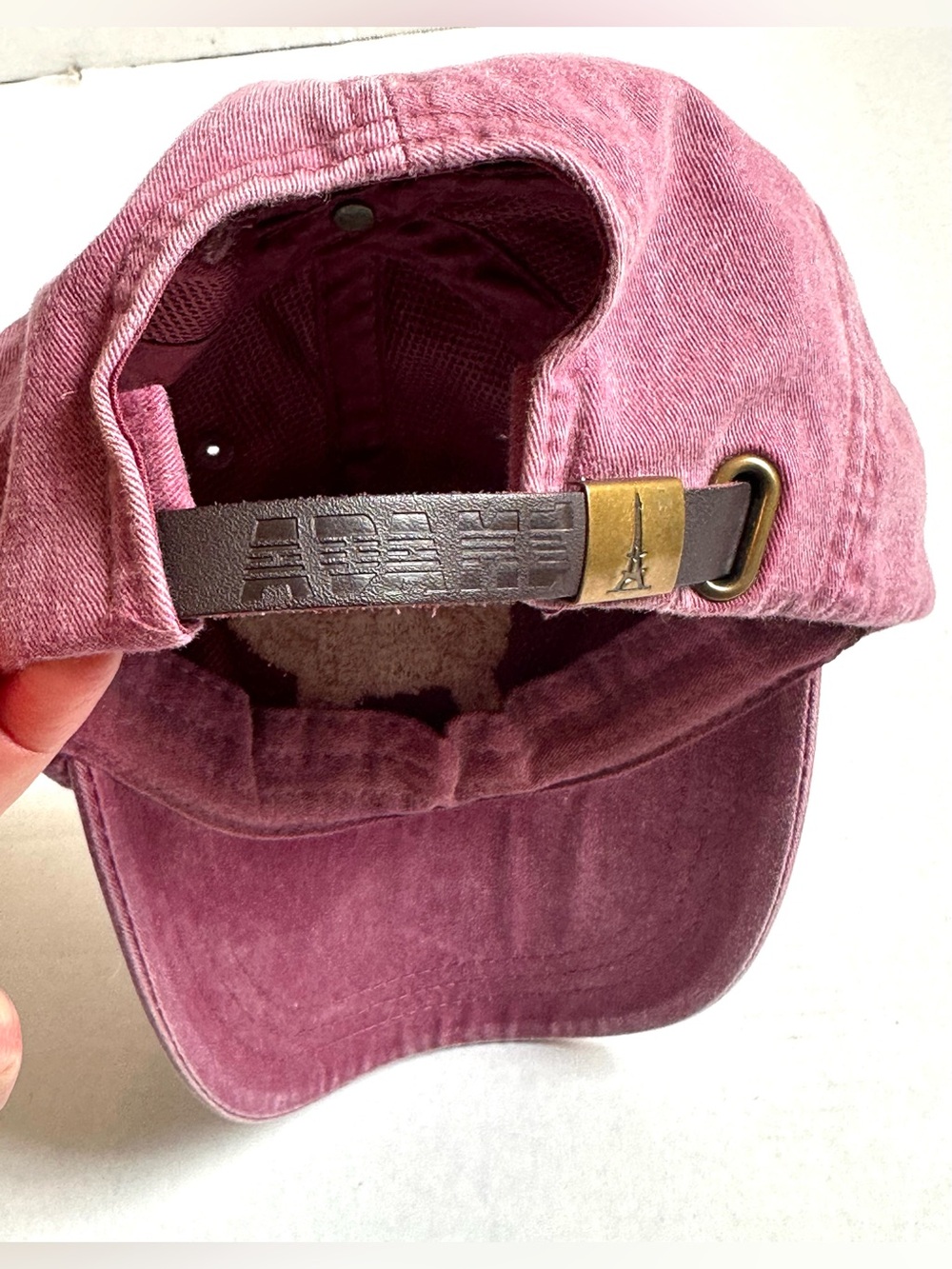 Adams Distressed Maroon Red Golden Retriever Dog Embroidered Baseball Cap Hat - Picture 5 of 7